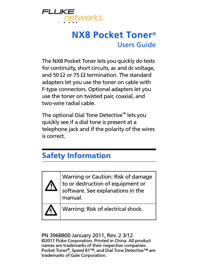 Fluke NX8 user guide