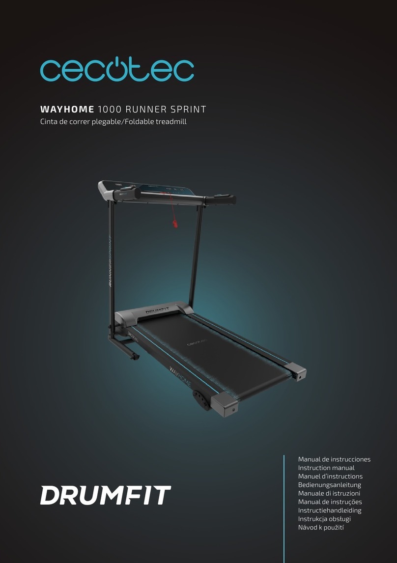 cecotec DRUMFIT WAYHOME 1000 RUNNER SPRINT instruction manual