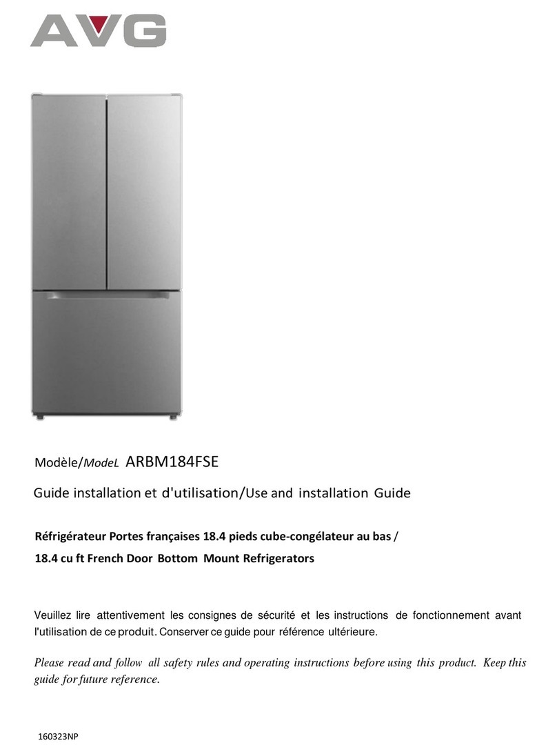 AVG ARBM184FSE Use and installation guide