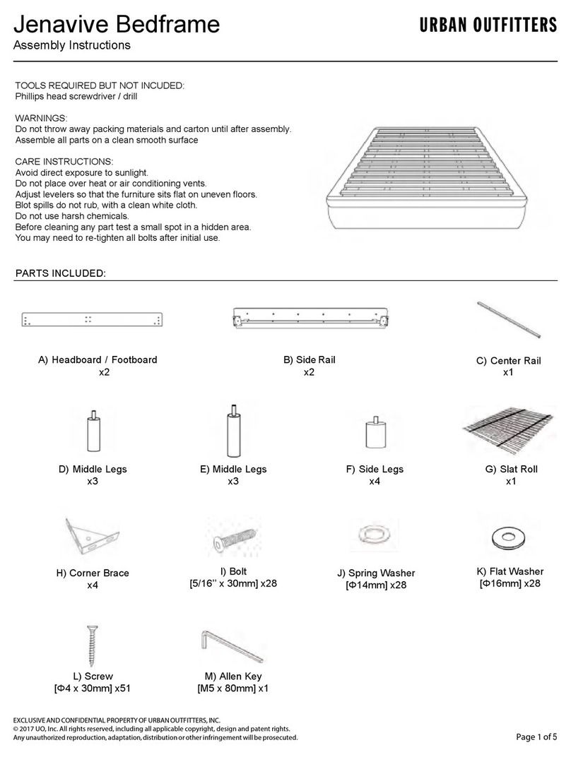 URBAN OUTFITTERS Jenavive Assembly instructions