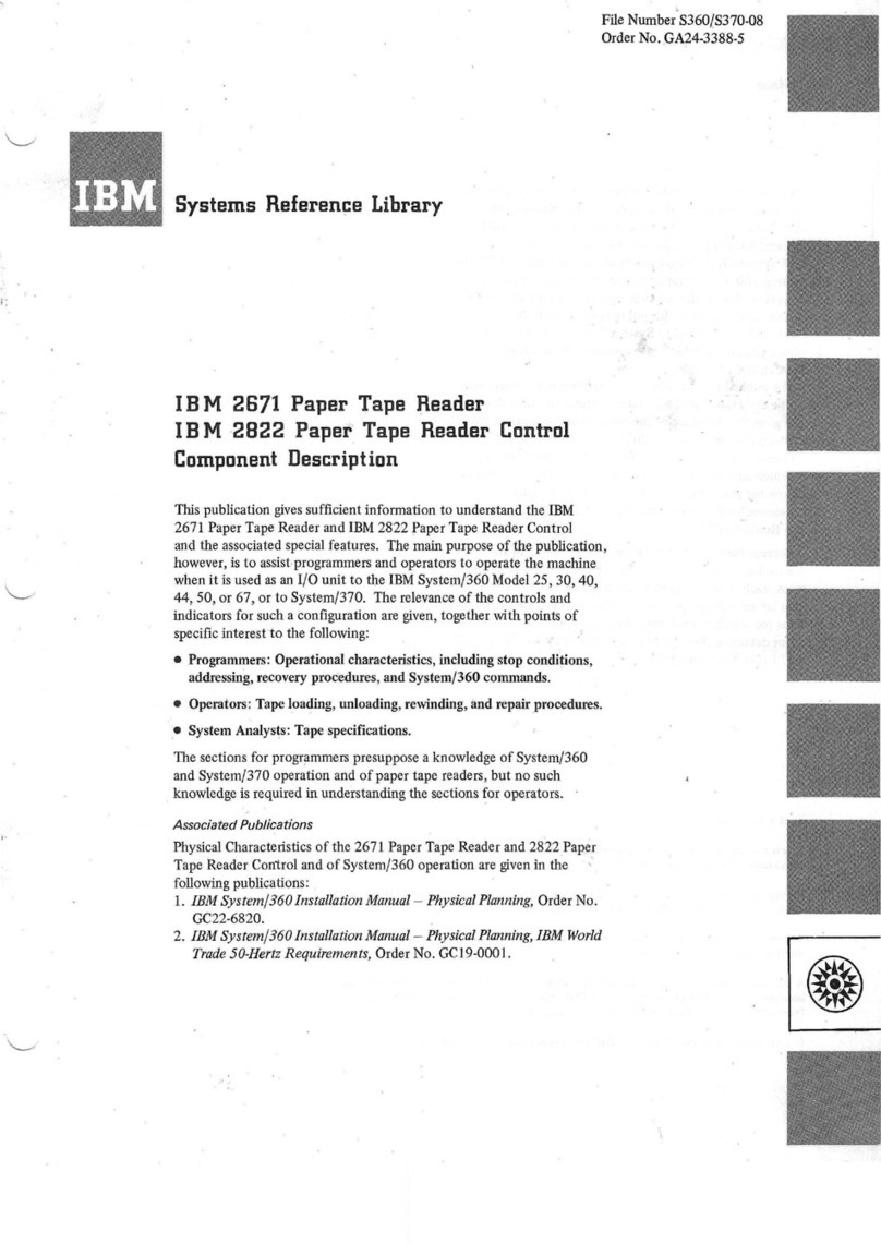 IBM 2671 User manual