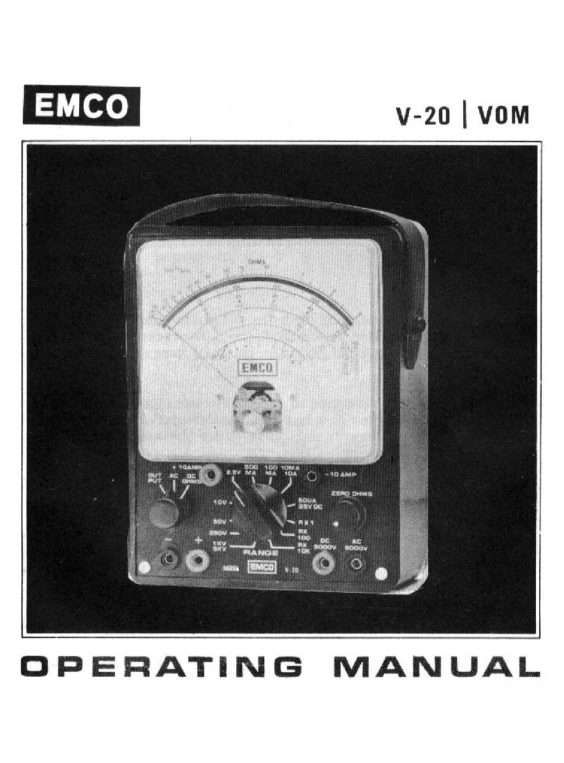 Emco V-20 operating manual