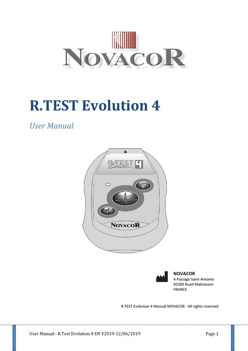 Novacor R.TEST Evolution 4 user manual