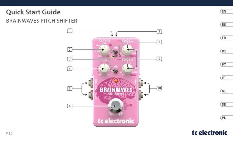 TC Electronic BRAINWAVES PITCH SHIFTER User manual