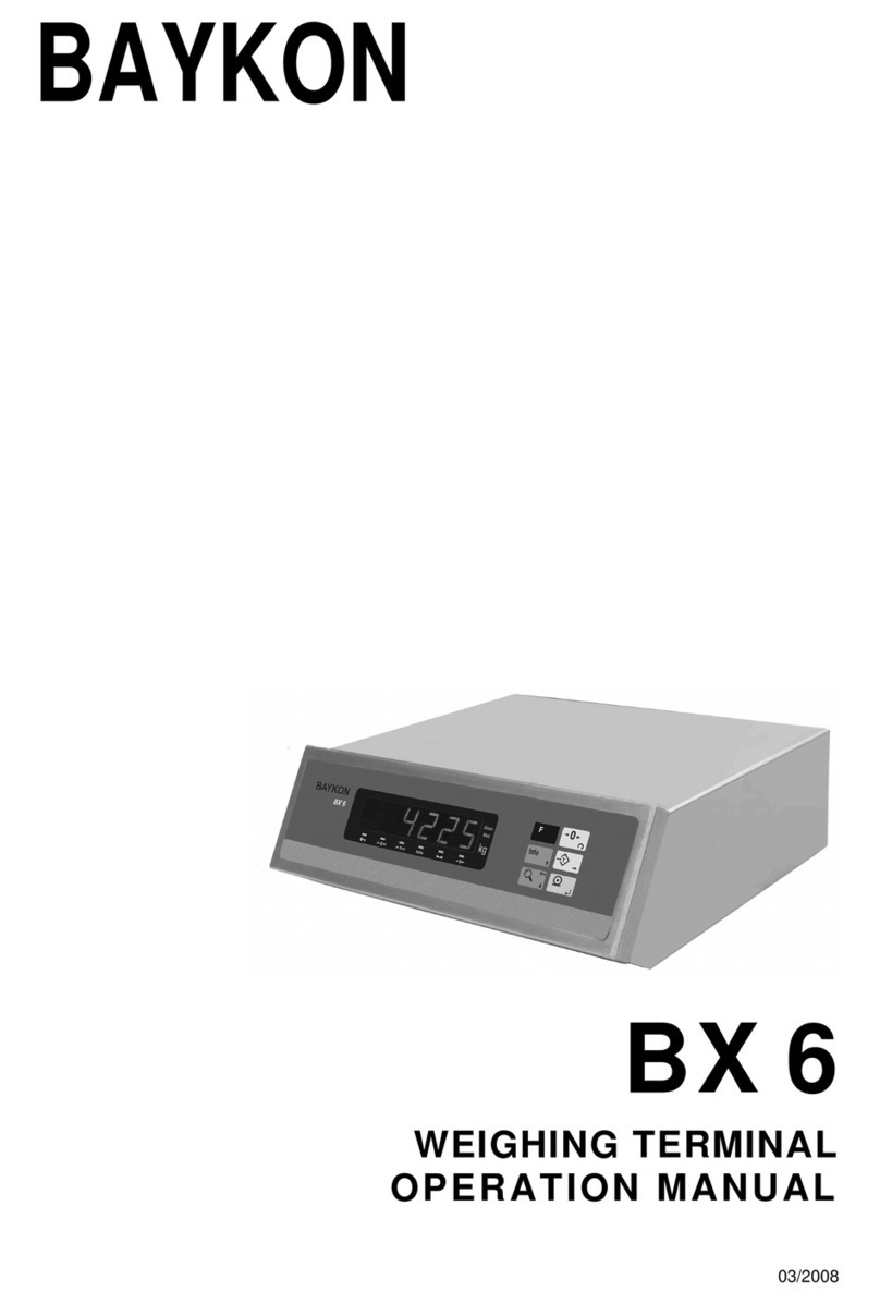 BAYKON BX 6 Operation manual