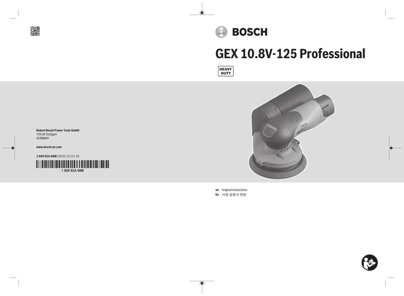 Bosch Professional GEX 10.8V-125 User manual
