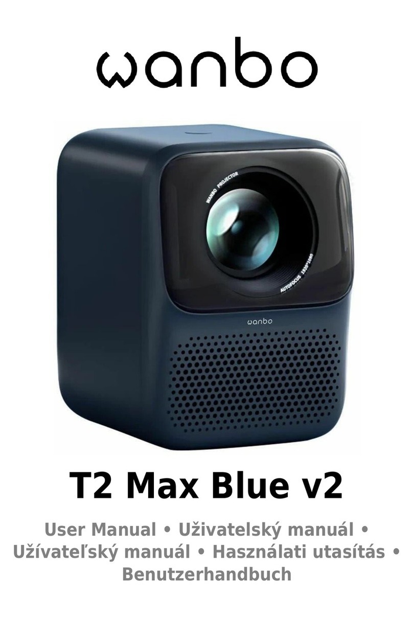 Wanbo T2 Max Blue v2 user manual