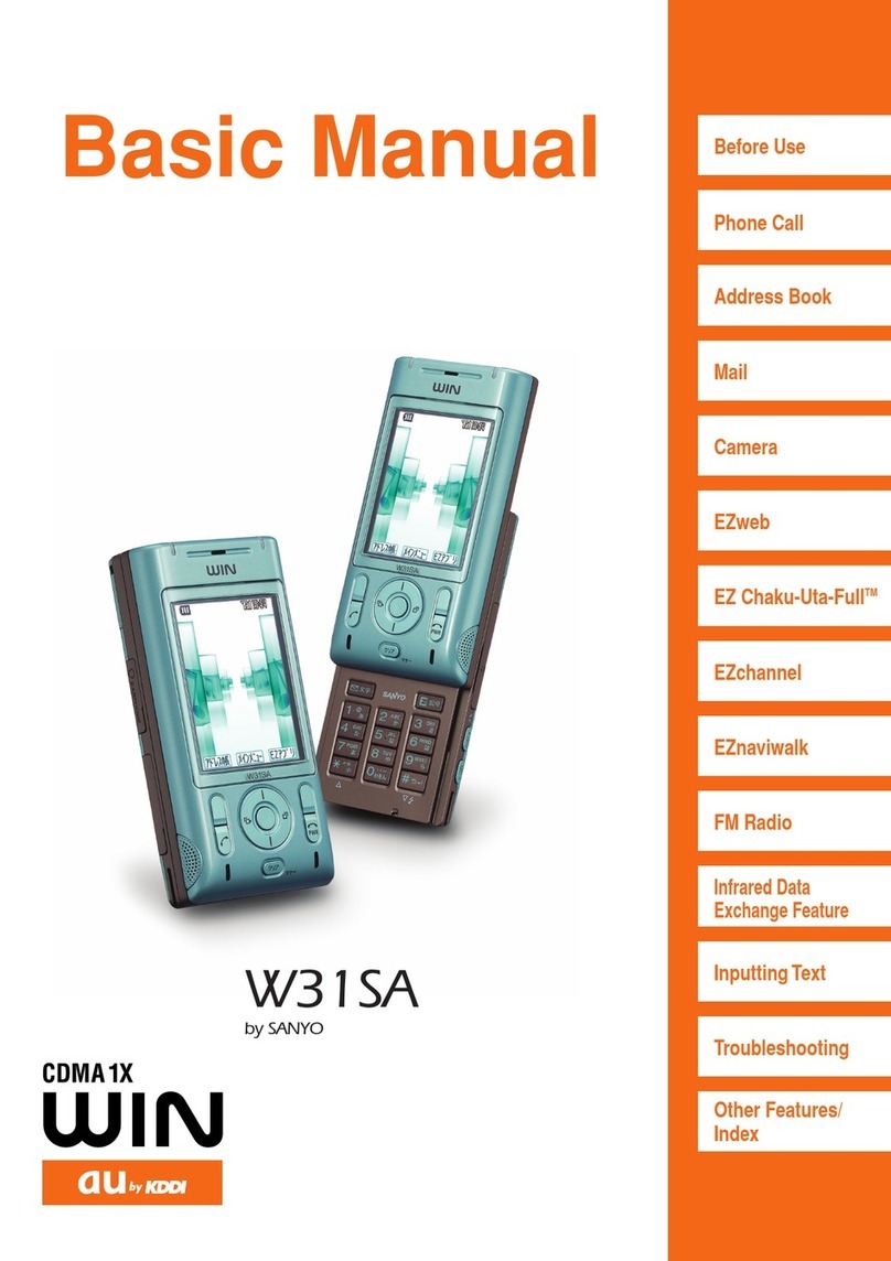 Sanyo KDDI au WIN W31SA Basic Manual