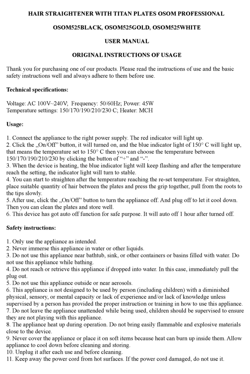 Krinona OSOM525BLACK user manual