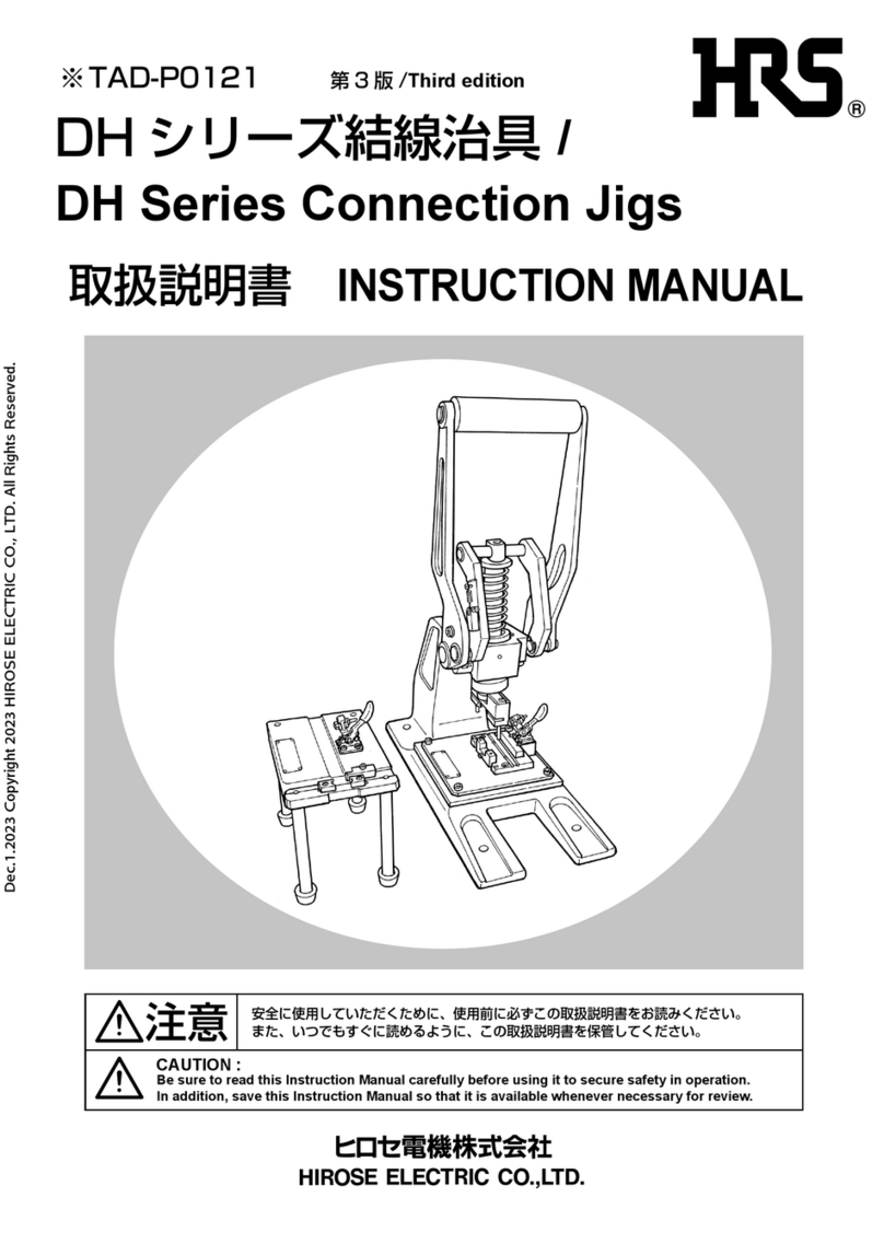Hirose HRS DH Series instruction manual