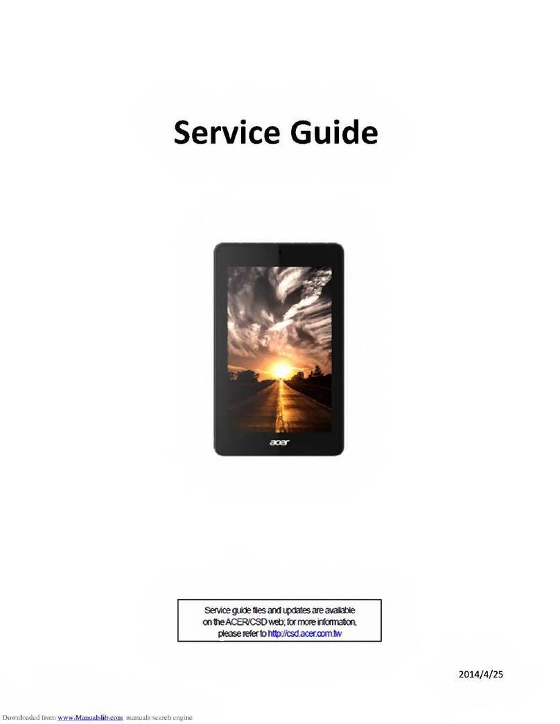 Acer Iconia One 7 B1-730HD Service guide