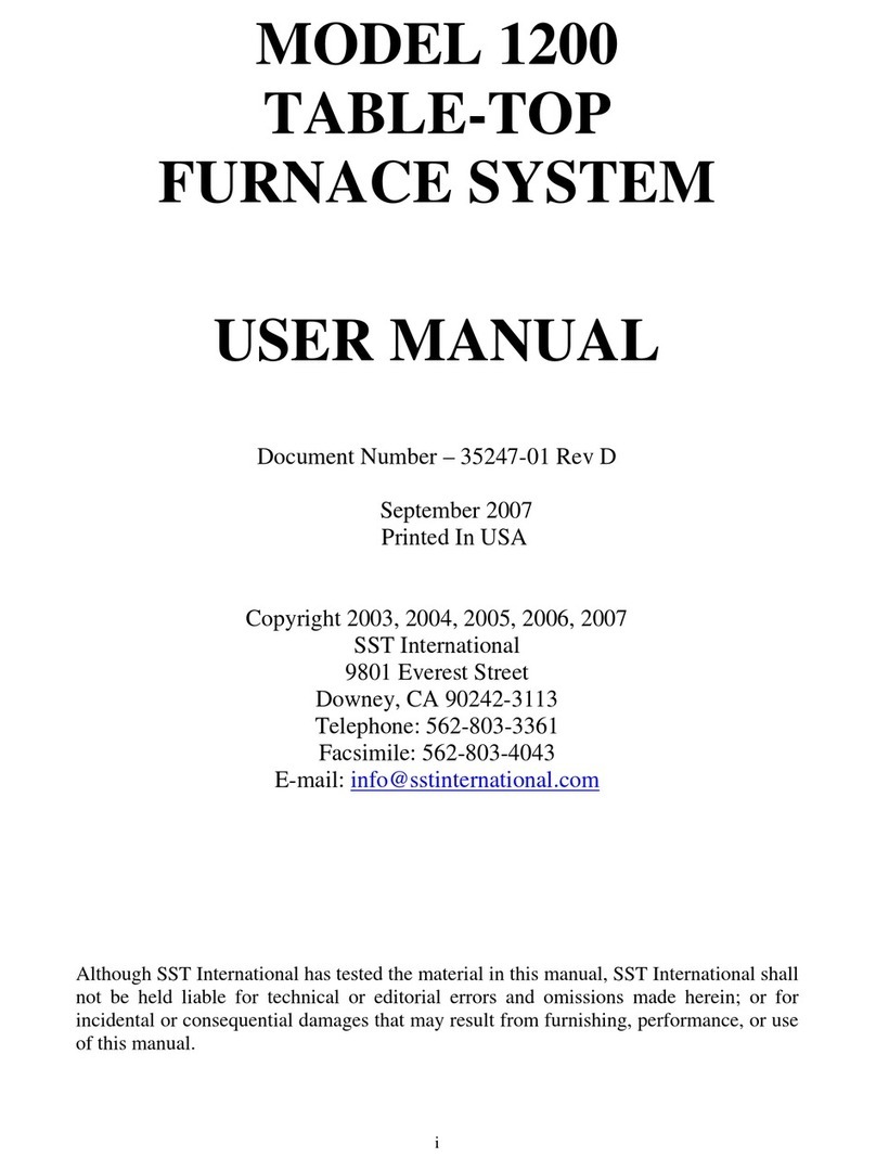 SST 1200 User manual