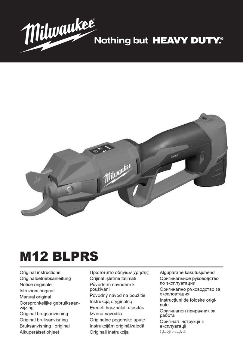 Milwaukee M12 BLPRS Original instructions