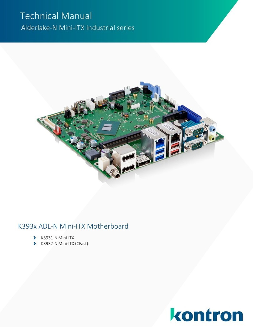 Kontron K393 Series Technical manual
