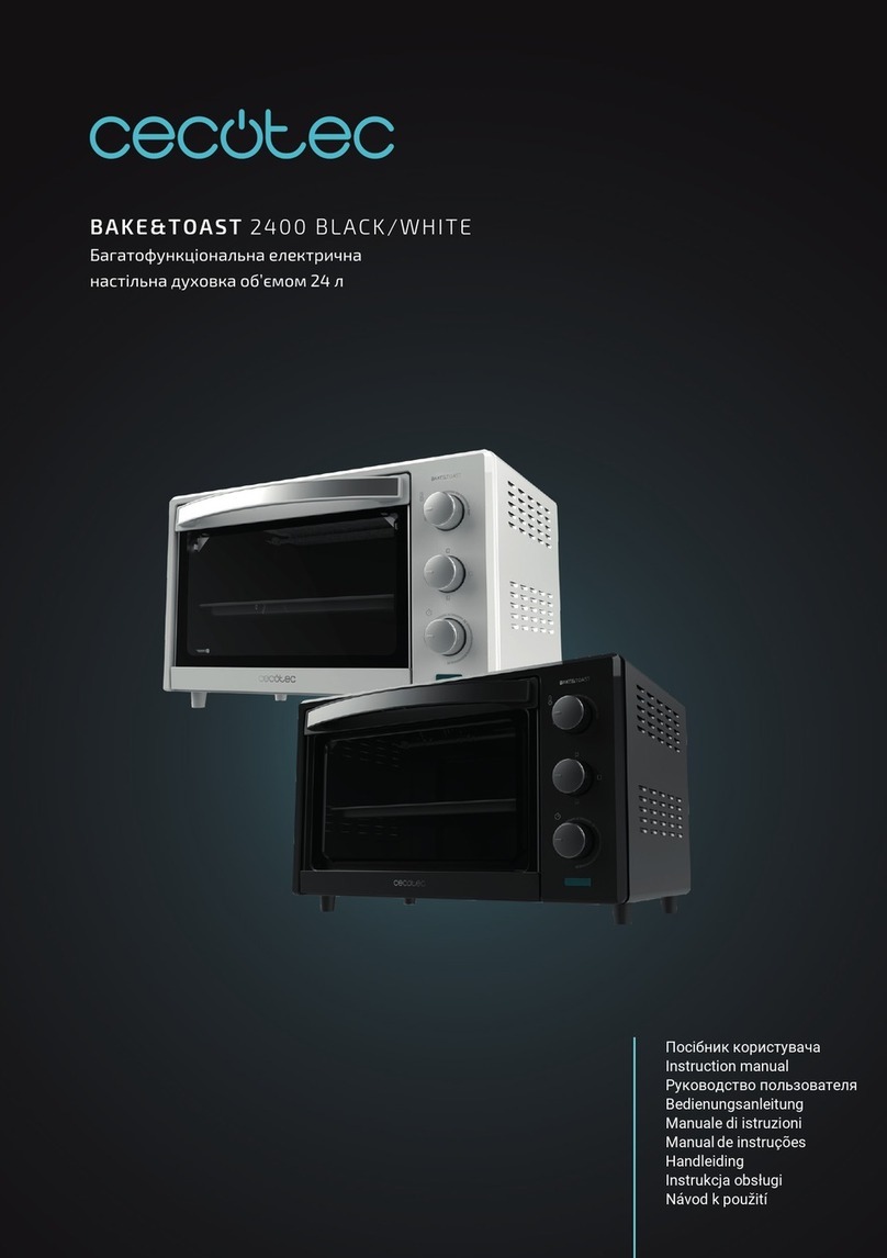 cecotec BAKE&TOAST 2400 instruction manual