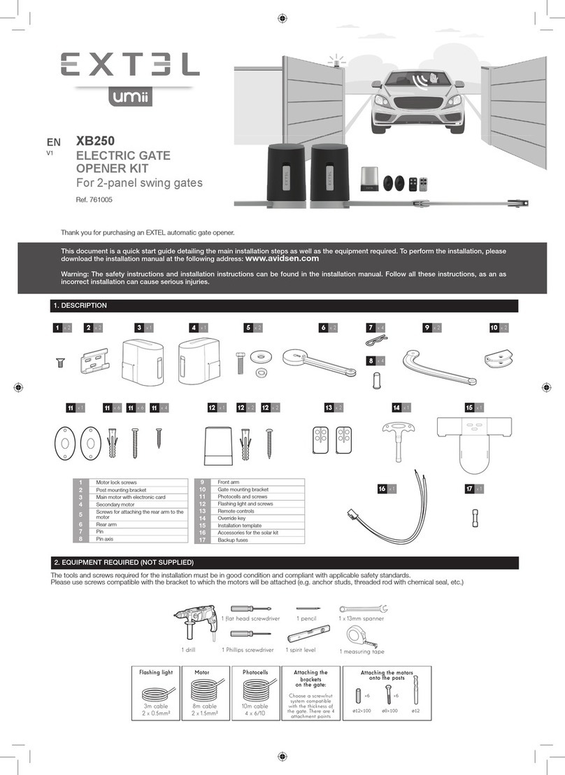 Extel XB250 manual