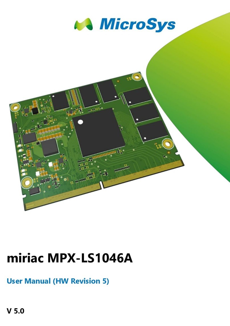 MicroSys miriac MPX-LS1046A user manual