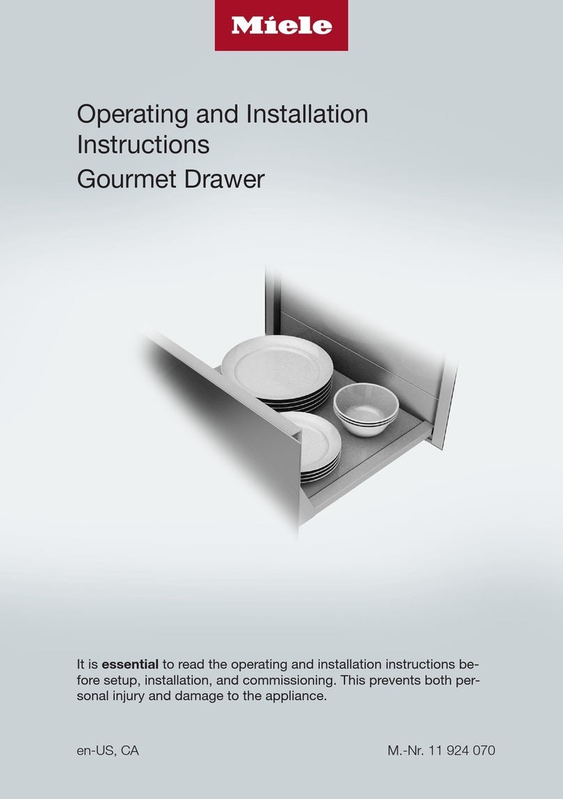 Miele ESW7670OB Operating and installation instructions