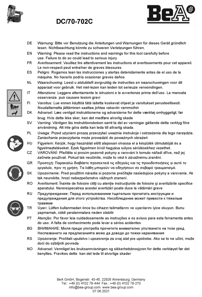 BEA DC/70-702C User manual