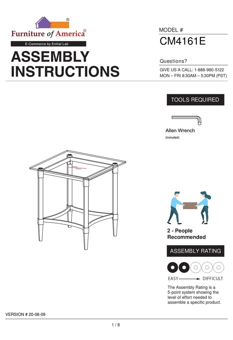 Furniture of America CM4161E Assembly instructions
