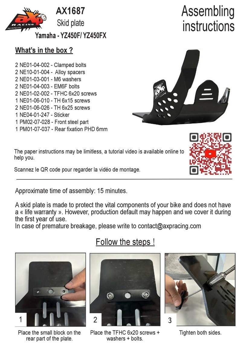 aXp RACING AX1687 Assembling instructions
