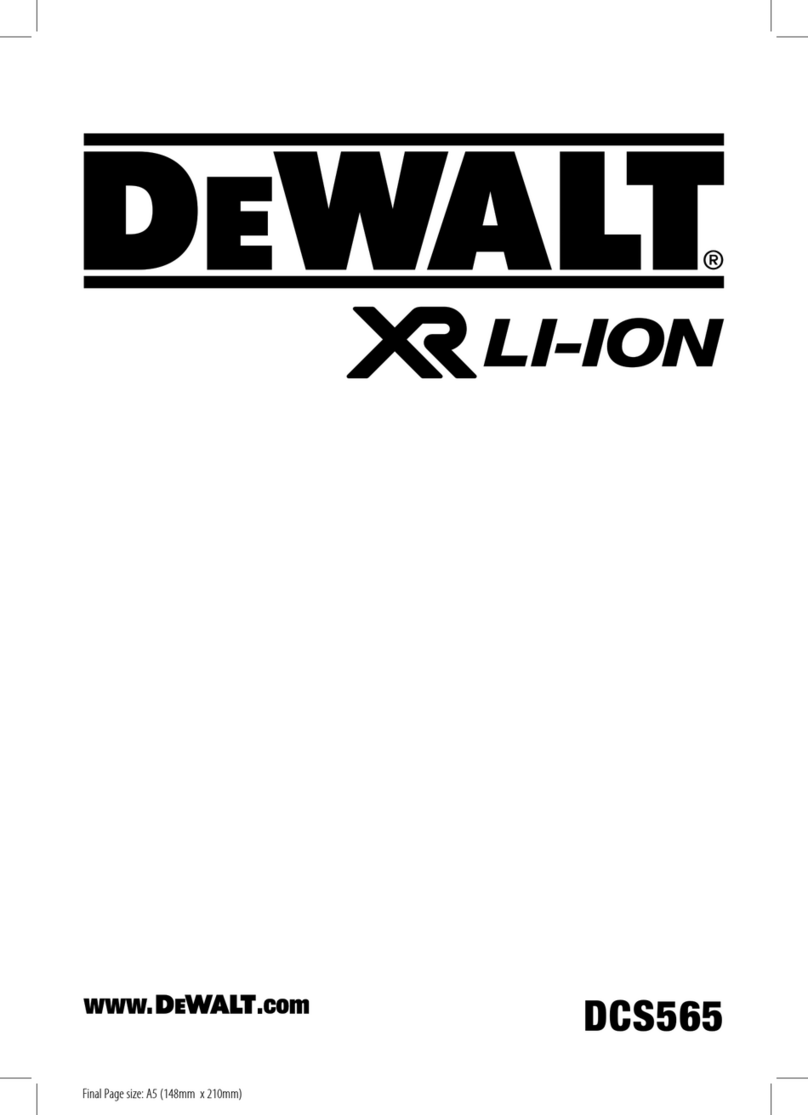 DeWalt DCS565P2-GB User manual