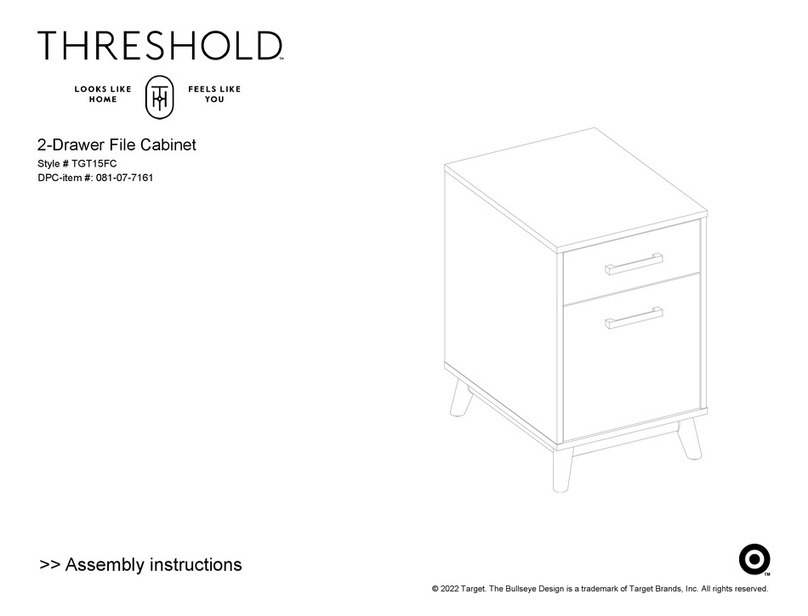 Threshold TGT15FC Assembly instructions Threshold TGT15FC Assembly instructions