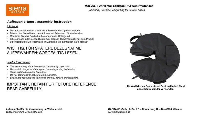 siena GARDEN M35966 User manual