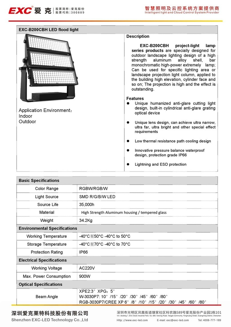 EXC EXC-B200CBH User manual