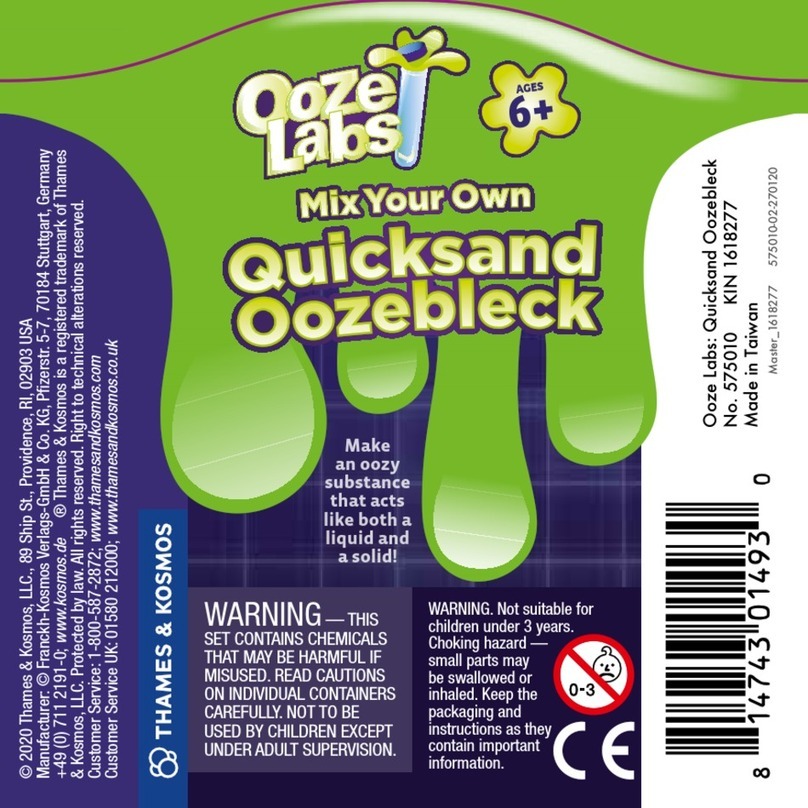 Thames & Kosmos Ooze Labs Quicksand Oozebleck manual