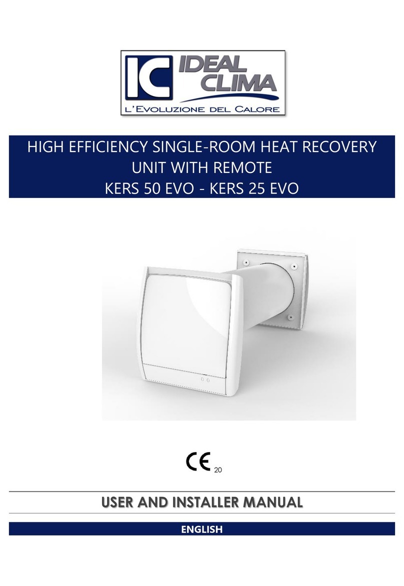 Ideal Clima KERS 50 EVO Use and care manual
