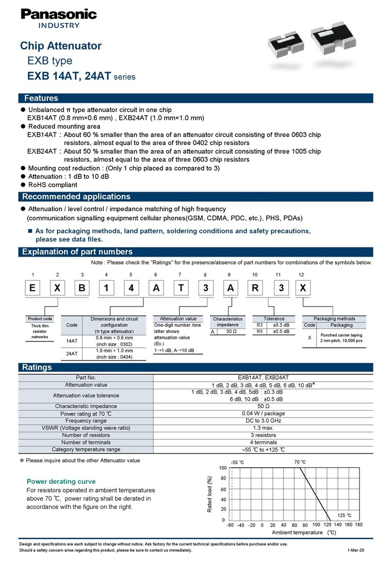 Panasonic EXB 14AT Series manual