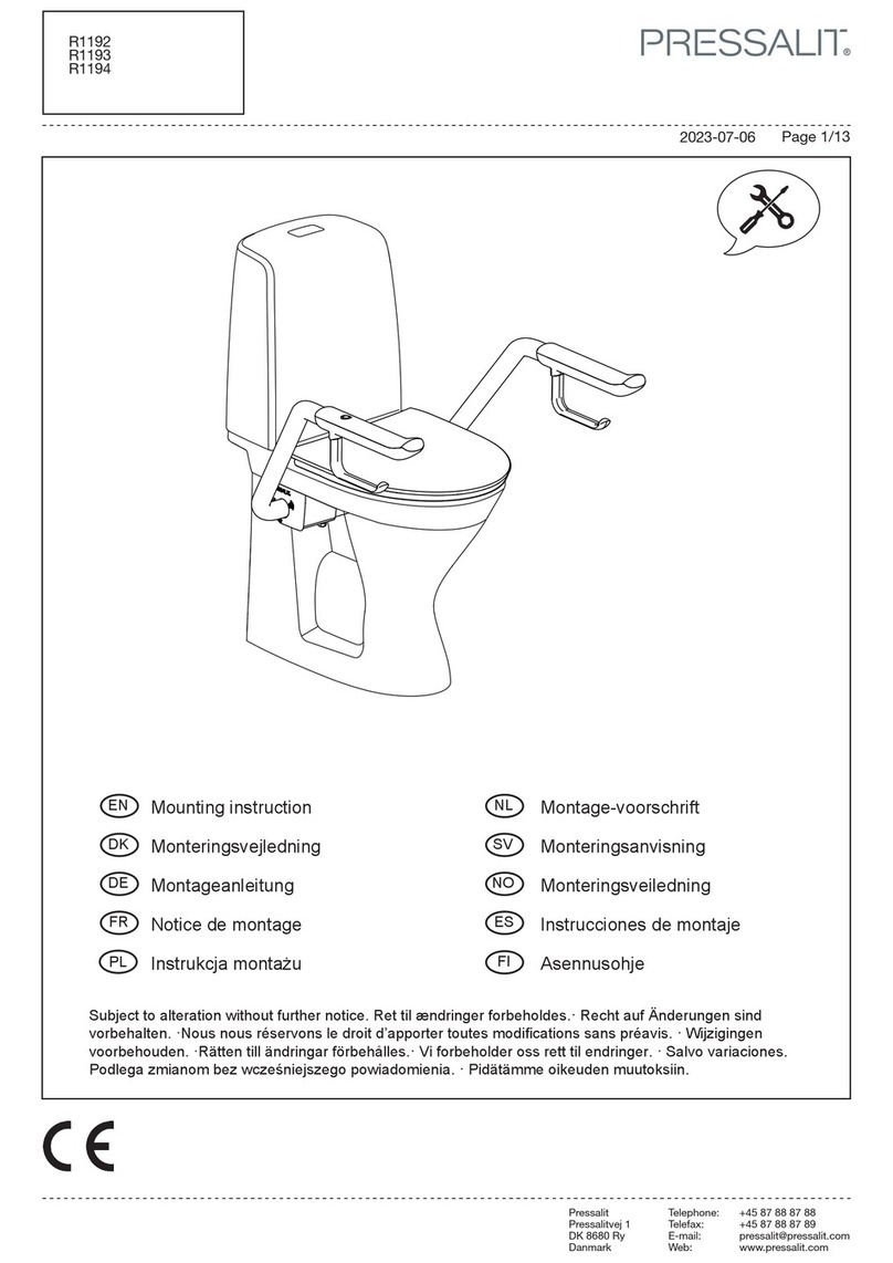 Pressalit R1192 User guide