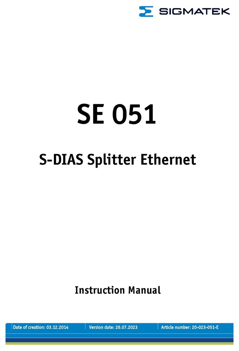 SIGMA TEK SE 051 User manual