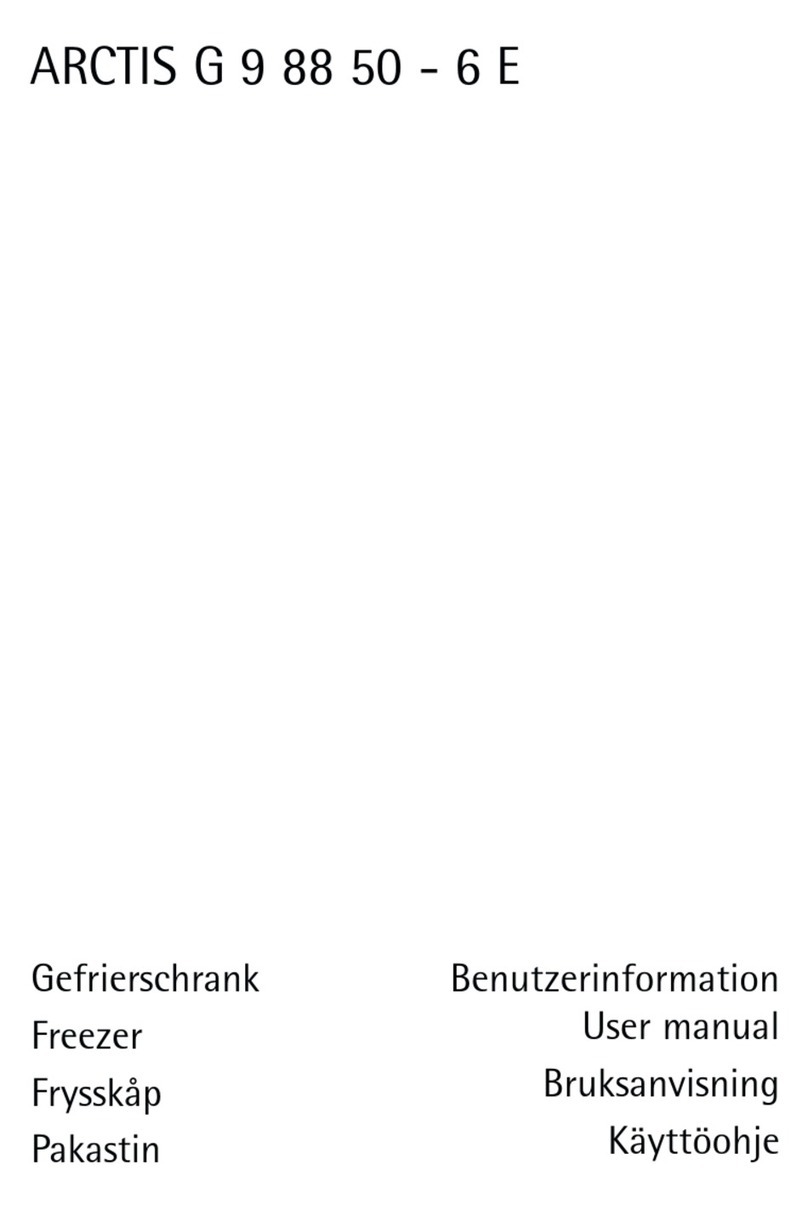 Electrolux ARCTIS G 9 88 50 - 6 E User manual Electrolux ARCTIS G 9 88 50 - 6 E User manual