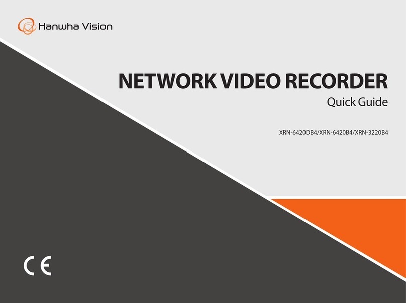 Hanwha Vision XRN-6420B4 quick guide