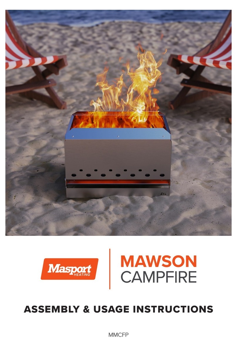 Masport MAWSON CAMPFIRE Assembly & Usage Instructions