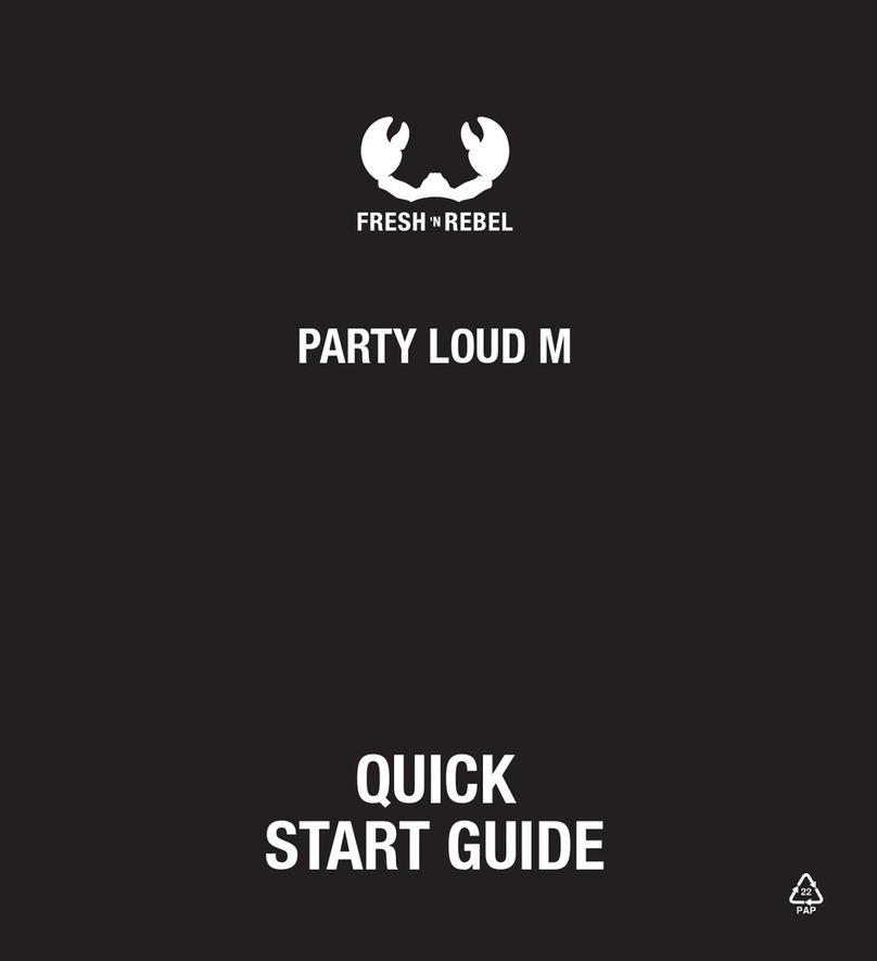 Fresh 'N Rebel PARTY LOUD M quick start guide