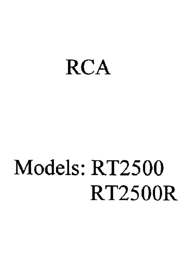 RCA RT2500 - Dolby Digital Home Theater System User manual