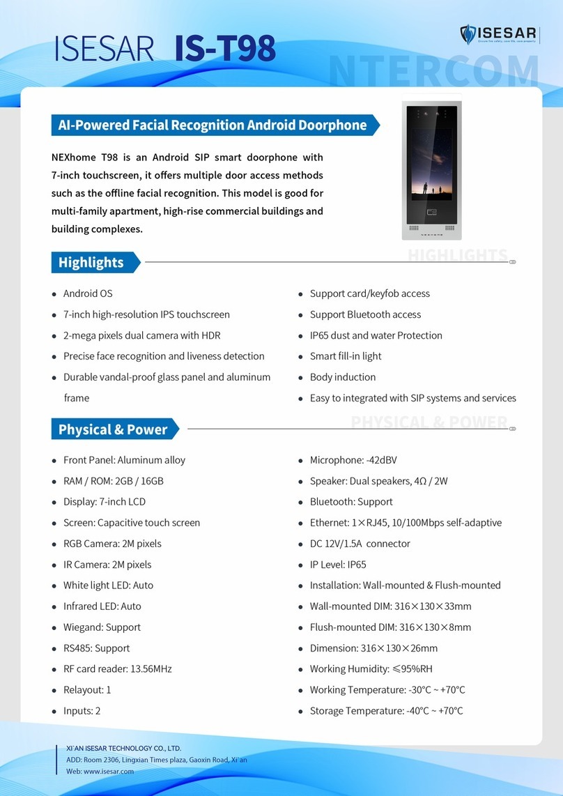 ISESAR NEXhome T98 quick guide