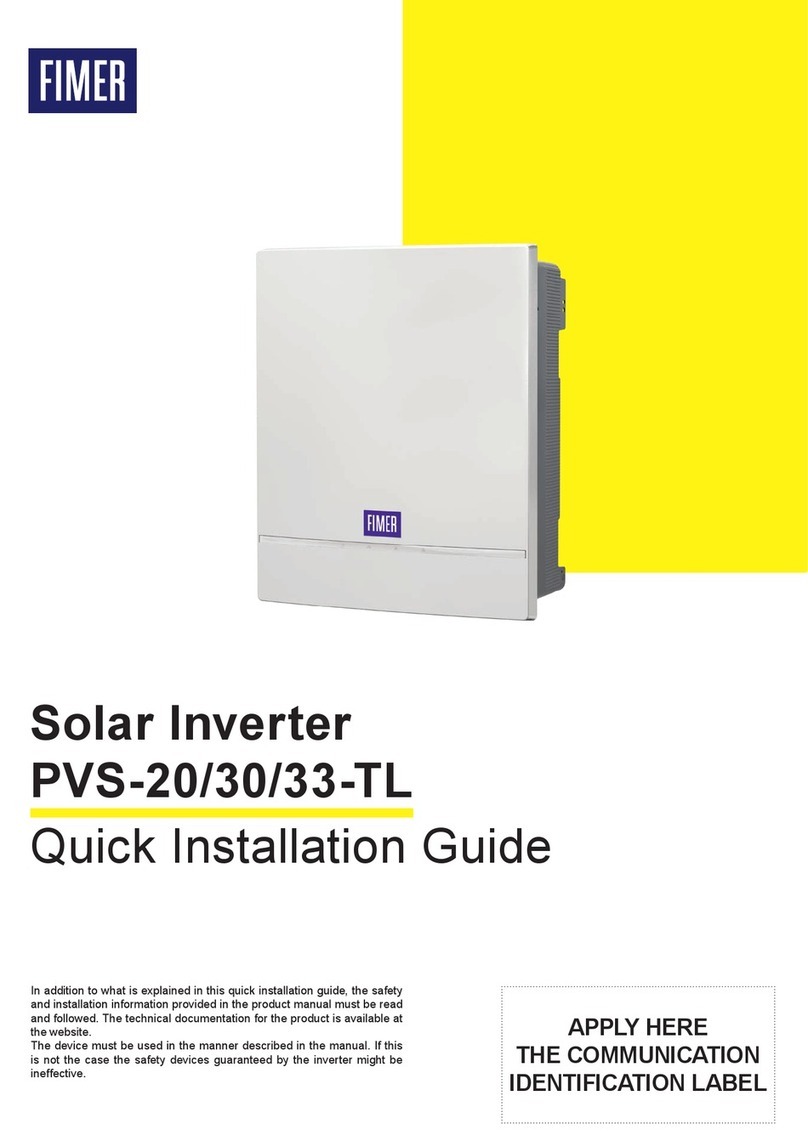 Fimer PVS-30-TL User manual