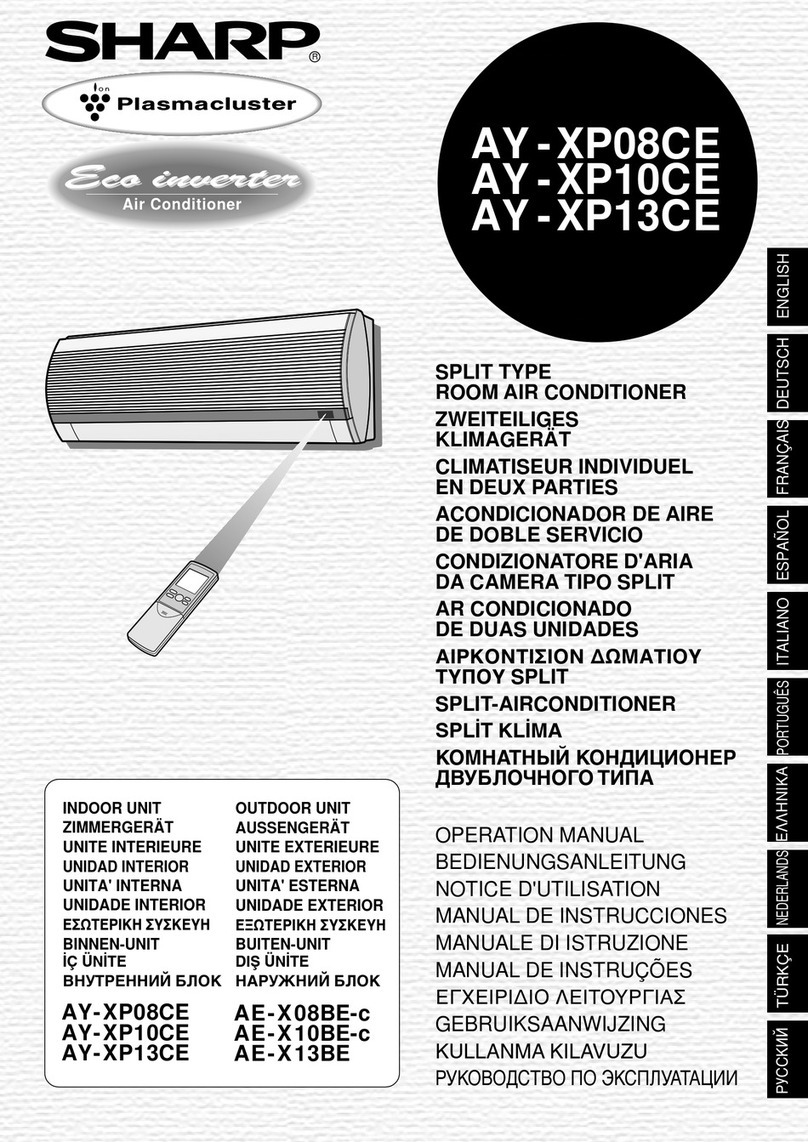 Sharp AY-XP10CE User manual