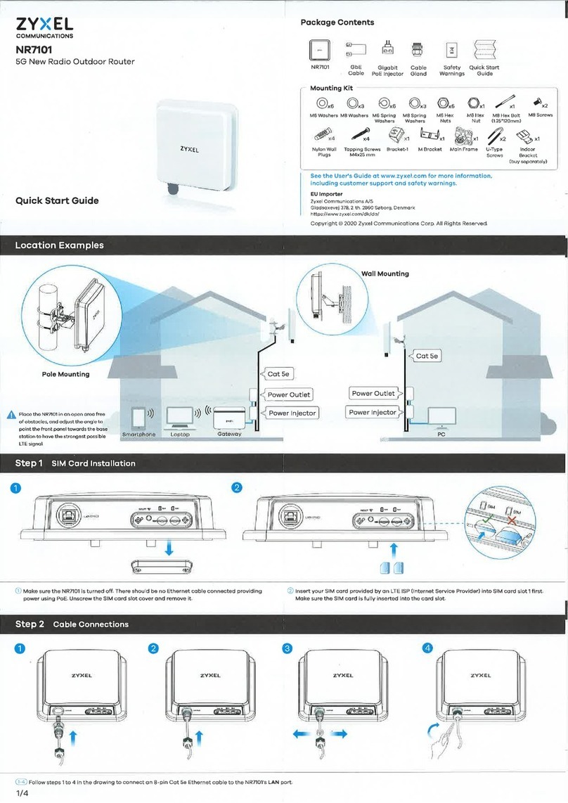 ZyXEL Communications Nebula NR7101 quick start guide
