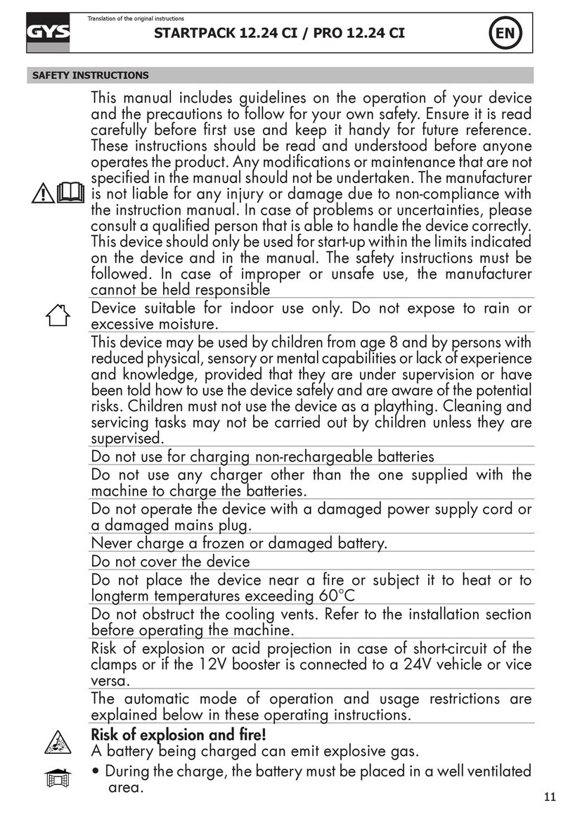 GYS STARTPACK 12.24 CI User manual GYS STARTPACK 12.24 CI User manual