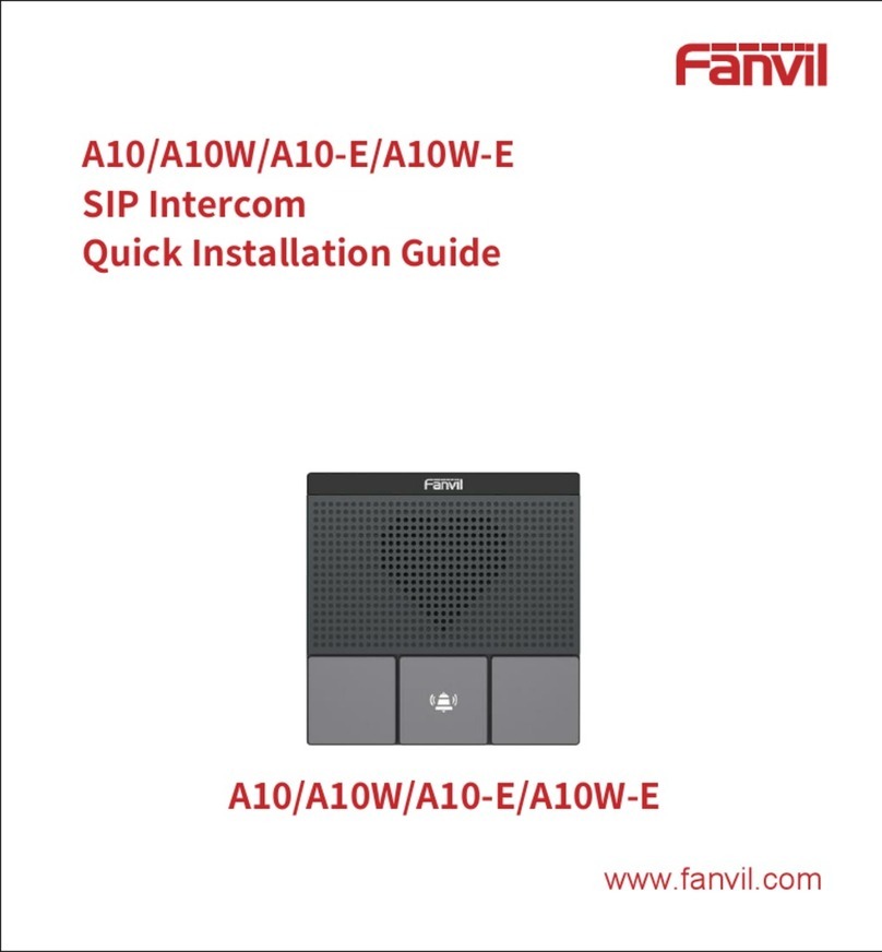 Fanvil A10 User manual