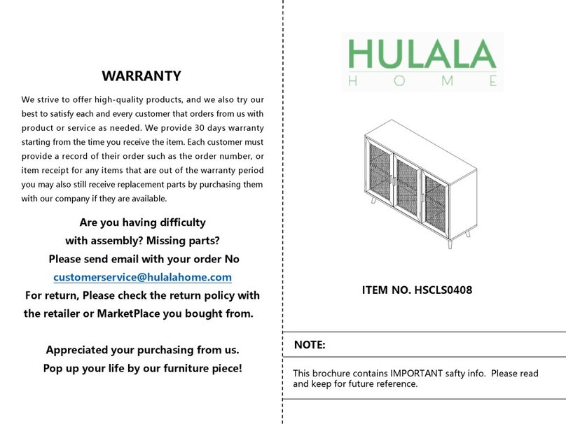 HULALA HOME HSCLS0408 manual HULALA HOME HSCLS0408 manual