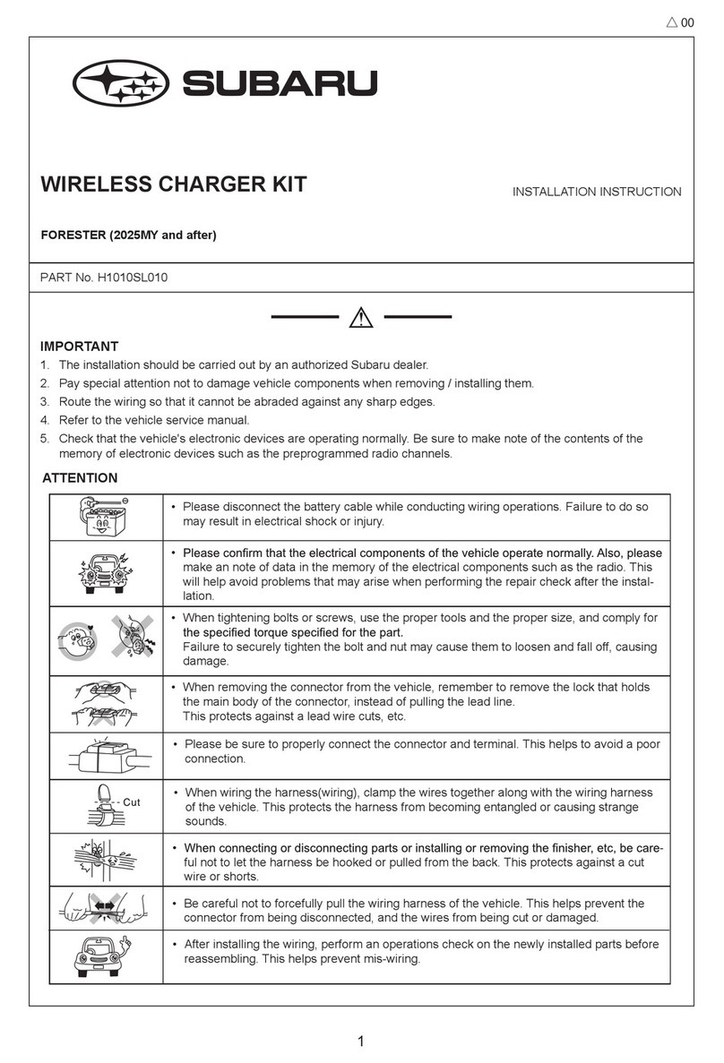 Subaru H1010SL010 installation instructions