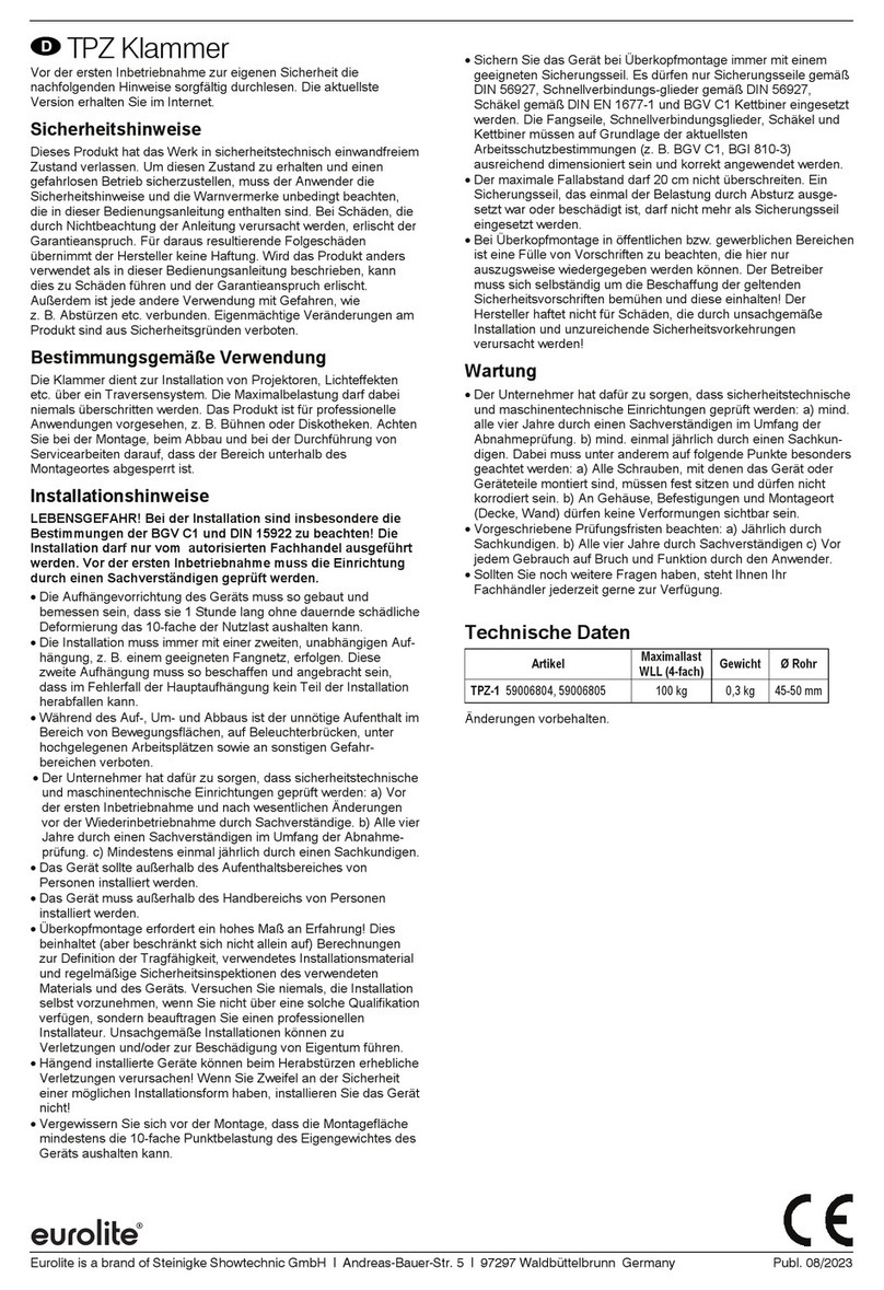 EuroLite TPZ-1 manual