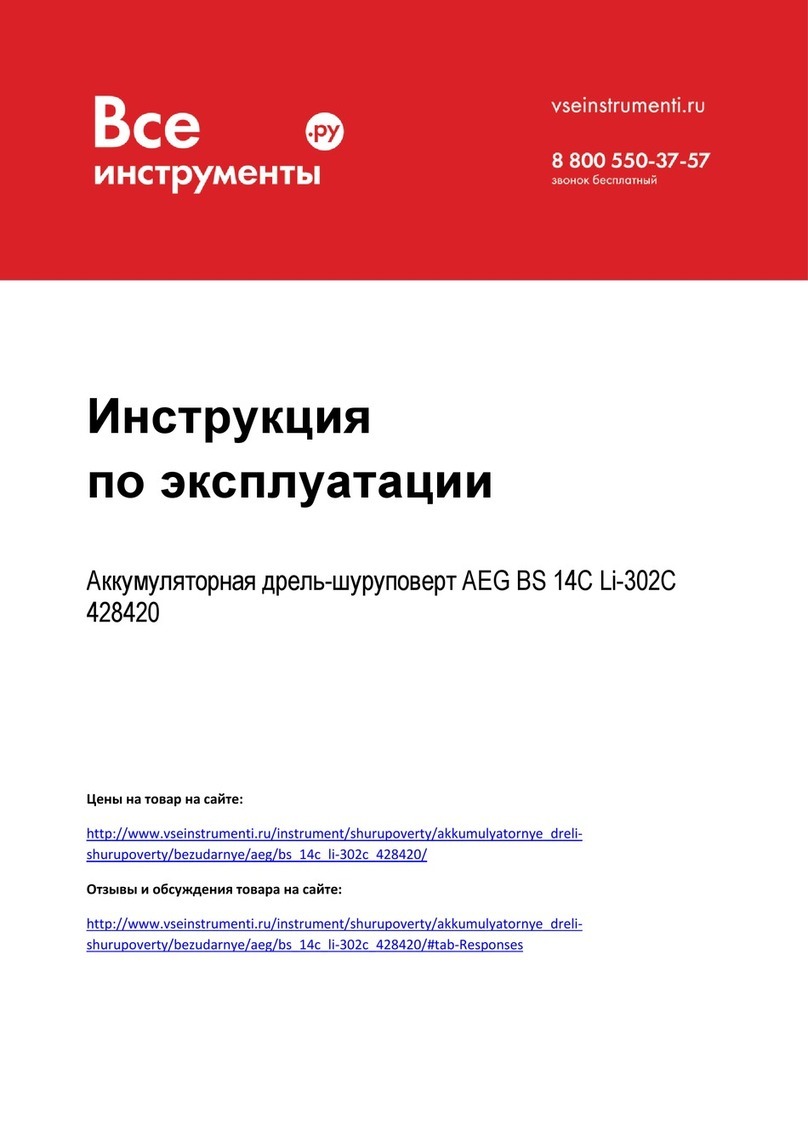 AEG BS 14C Li-302C User manual AEG BS 14C Li-302C User manual
