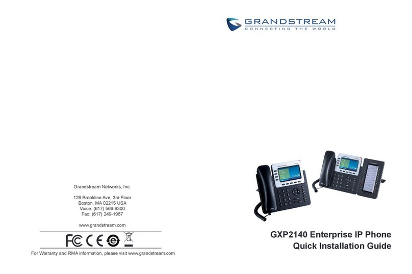 Grandstream Networks GXP2140 User manual Grandstream Networks GXP2140 User manual
